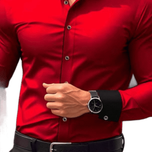 Men red Shirt long sleeve